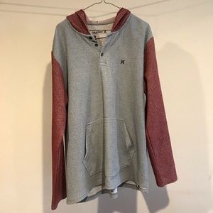 Hurley light weight hoodie red